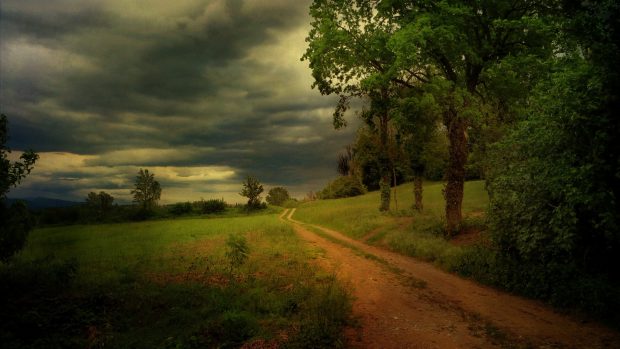 Country Road Background Full HD.