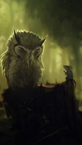 Cute Owl Wallpaper Widescreen for Android.
