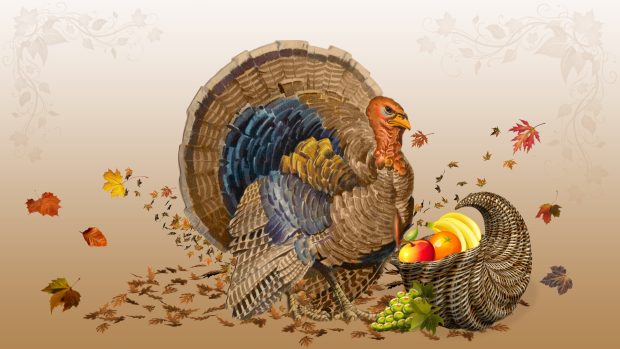 Cute Thanksgiving Background Full HD.