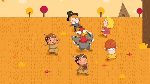 Cute Thanksgiving Background for Desktop.