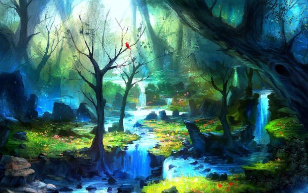 Enchanted Forest Wallpaper 2560x1600.