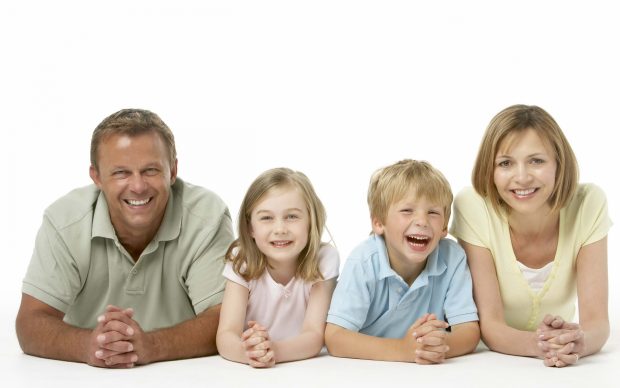 Family white background smile images 3840x2400.