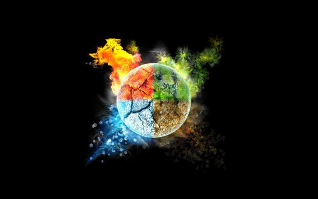 Four elements image awesome earth.