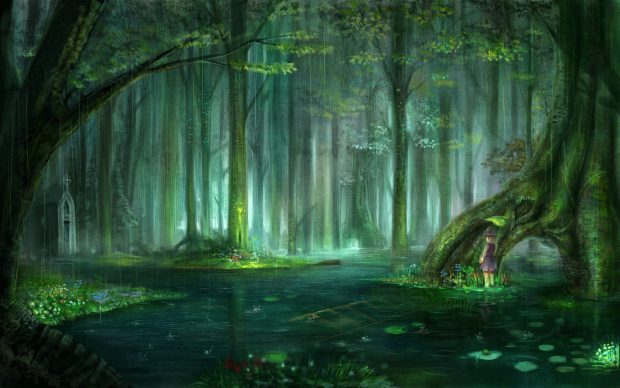 Free Backgrounds Enchanted Forest.