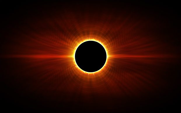 HD solar eclipse wallpaper.