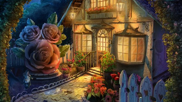 House art flowers yard fabulous 2560x1440.