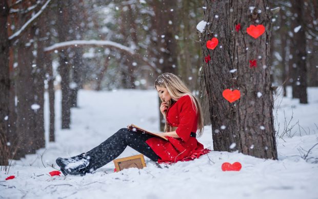 Winter Love HD Wallpaper.