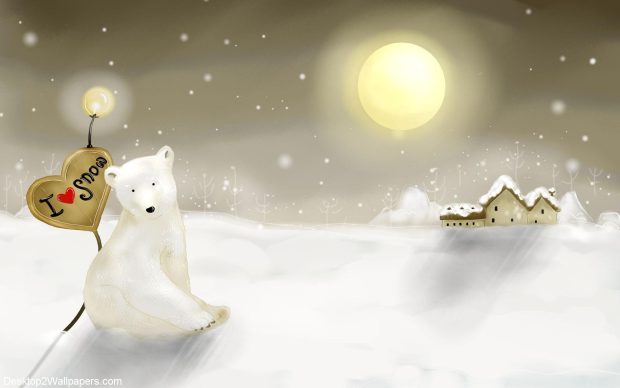 Winter Love Widescreen Wallpaper.