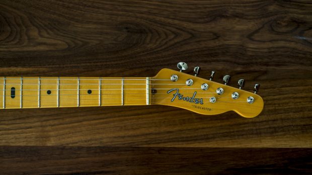 Wood fender guitars neck telecaster walnut 2560x1440 wallpaper.