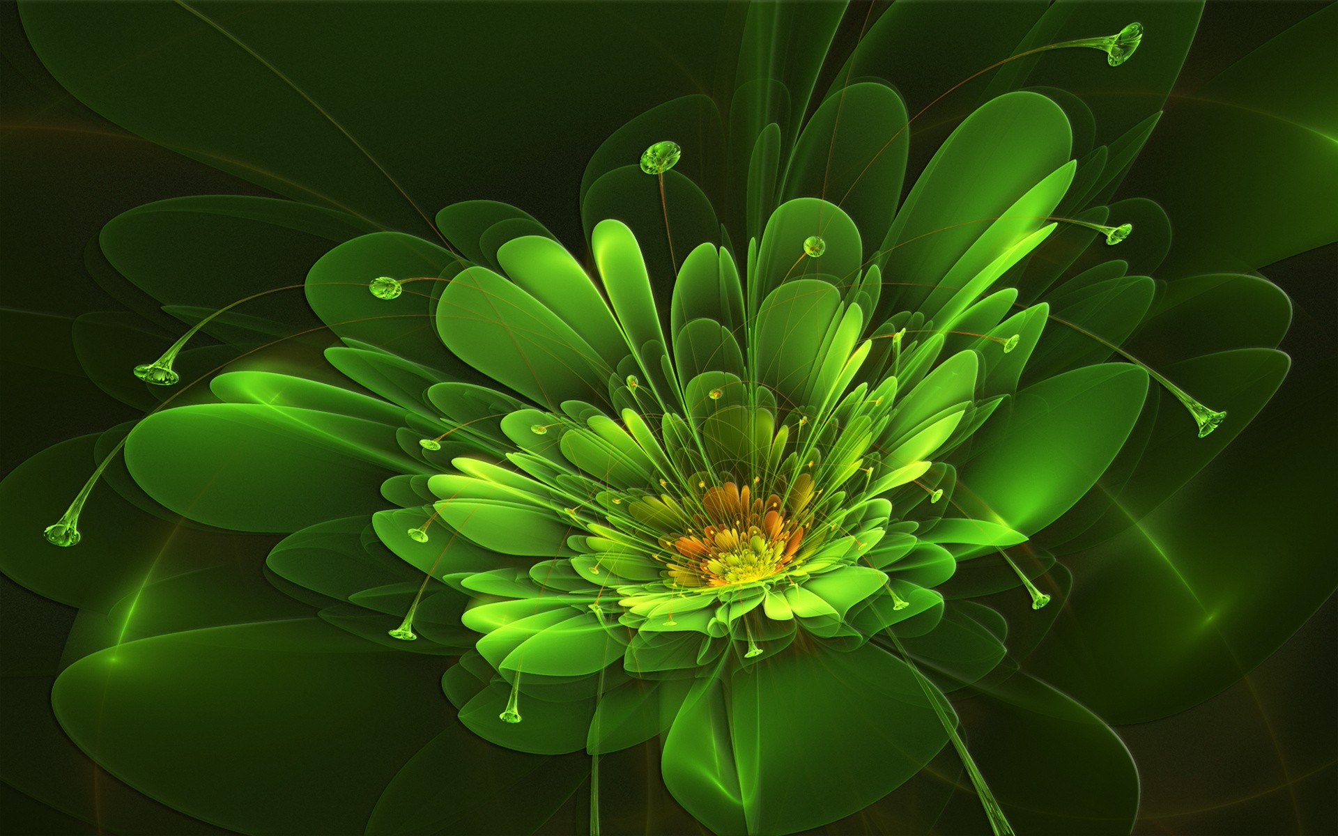 HD Abstract Green Wallpaper