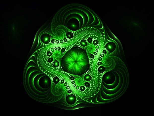 Abstract Green Wallpaper for PC.