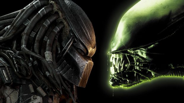 Alien vs Predator Full HD Wallpaper.