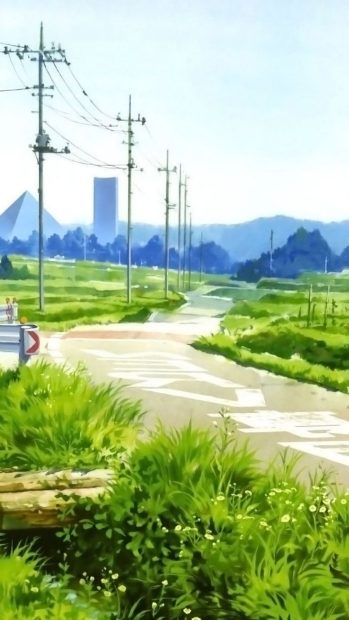 Android Anime Countryside Wallpaper.