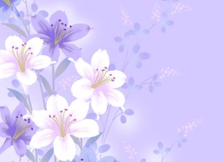 Background Flowers Widescreen Wallpaper.