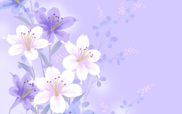 Background Flowers Widescreen Wallpaper.