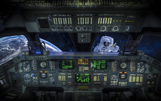 Beautiful Cockpit Background.
