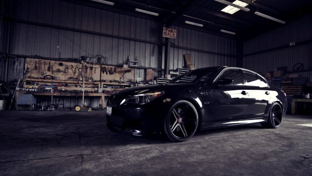 Black BMW M5 Background.