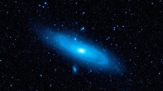 Blue Andromeda Galaxy High Resolution.