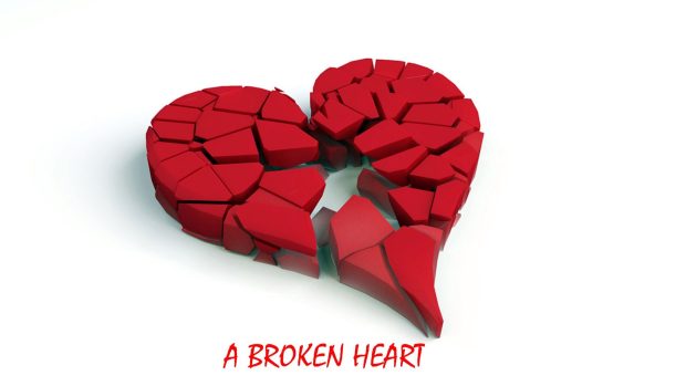 Broken Heart Desktop Background.