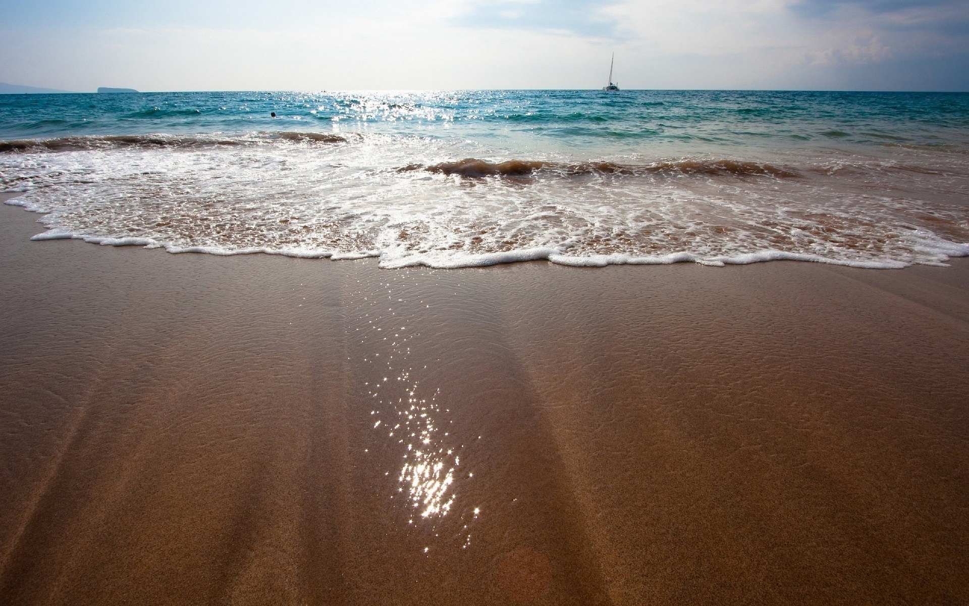 прибой море закат пляж песок бесплатно