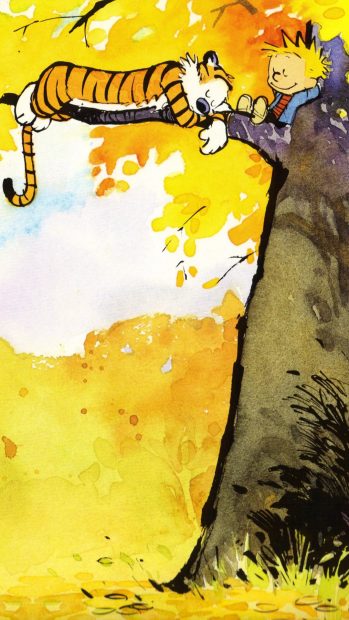 Calvin and Hobbes iPhone Wallpaper Full HD.