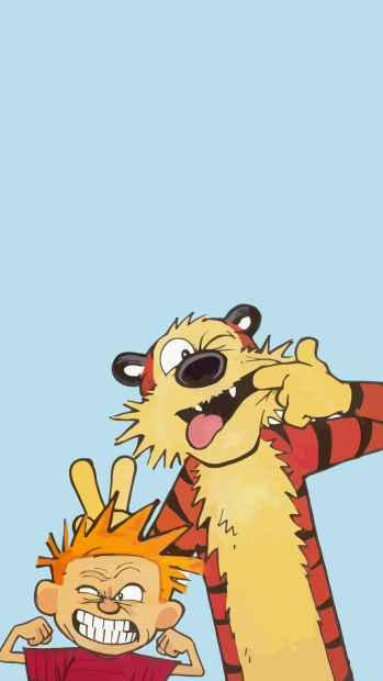 Calvin and Hobbes iPhone Wallpaper Widescreen.