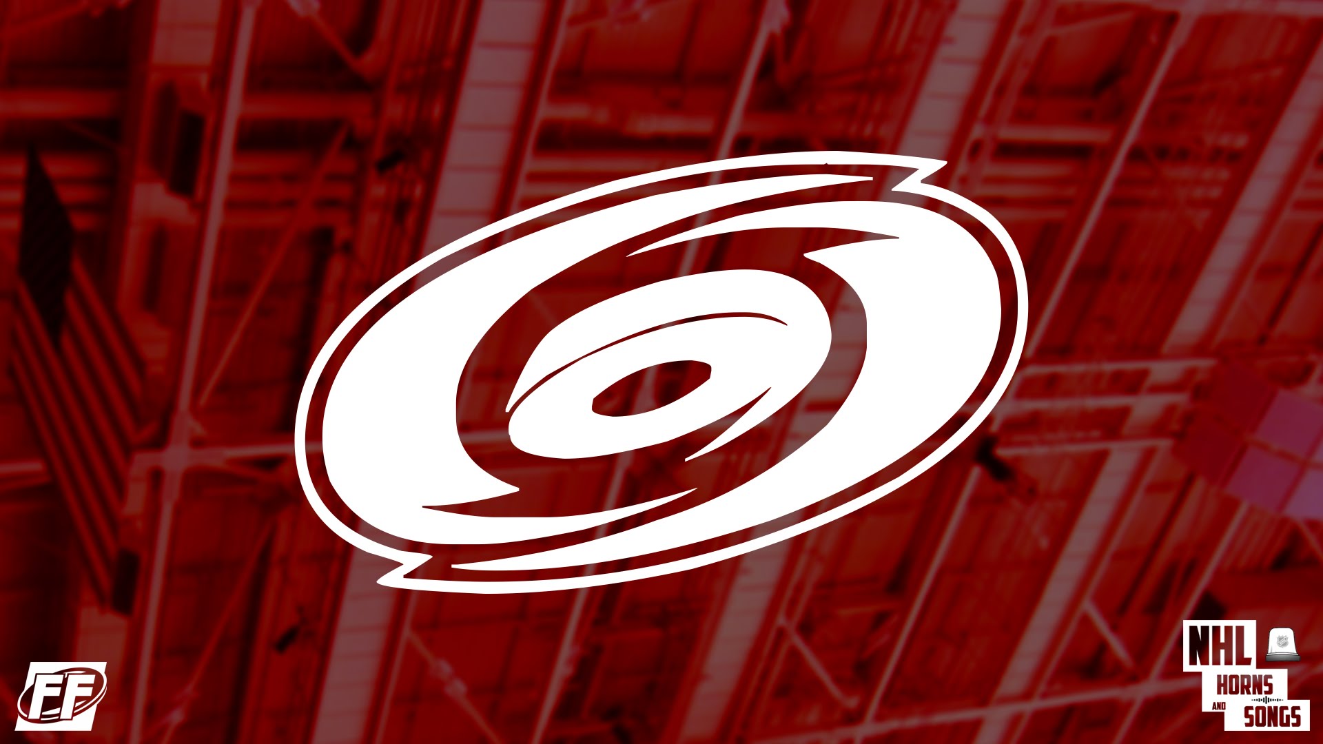 Download Carolina Hurricanes With Red Dotted Lines Wallpaper