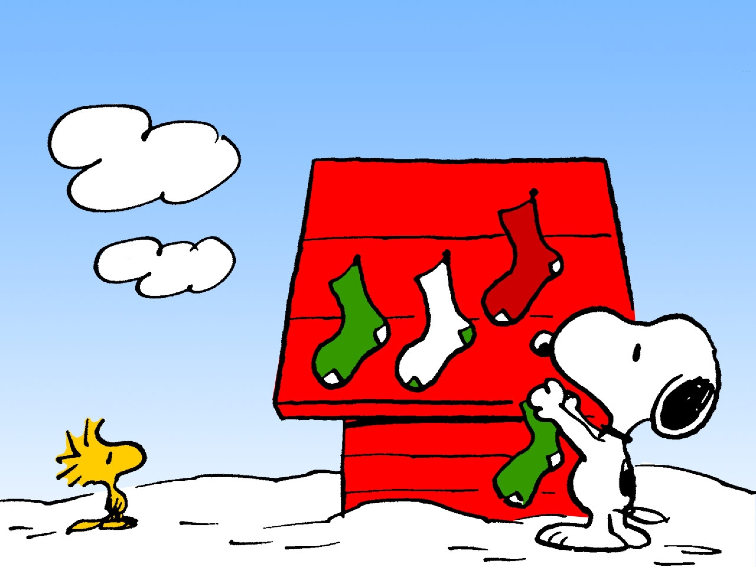 Download Snoopy Christmas Charlie Snow Wallpaper  Wallpaperscom
