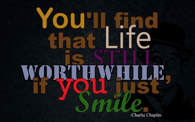 Charlie Chaplie Quote Wallpaper.
