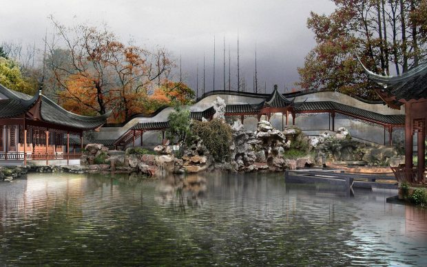 Chinese Garden Design 3D HQ.