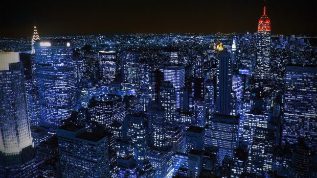 City At Night Desktop Wallpaper.