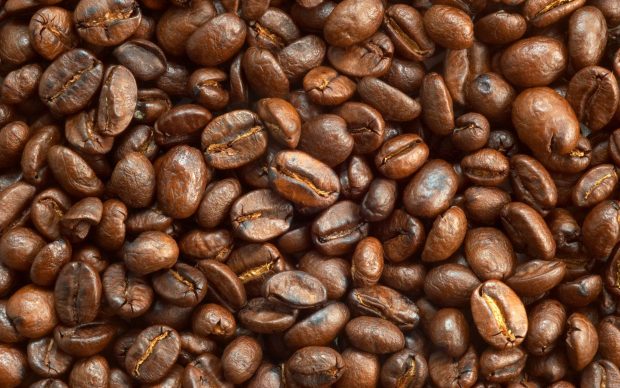 Coffee Bean Background Widescreen.