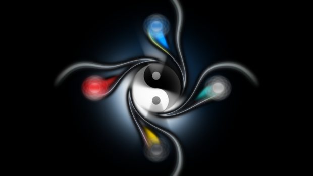 HD Cool Yin Yang Wallpaper.