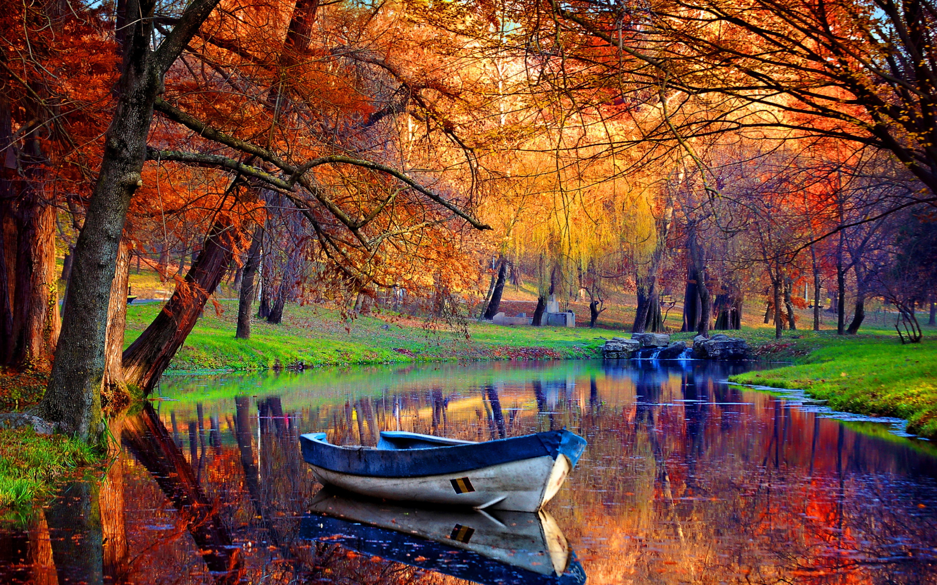  Autumn  River HD Wallpaper  PixelsTalk Net