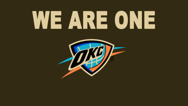Oklahoma City Thunder Logo Wallpaper.