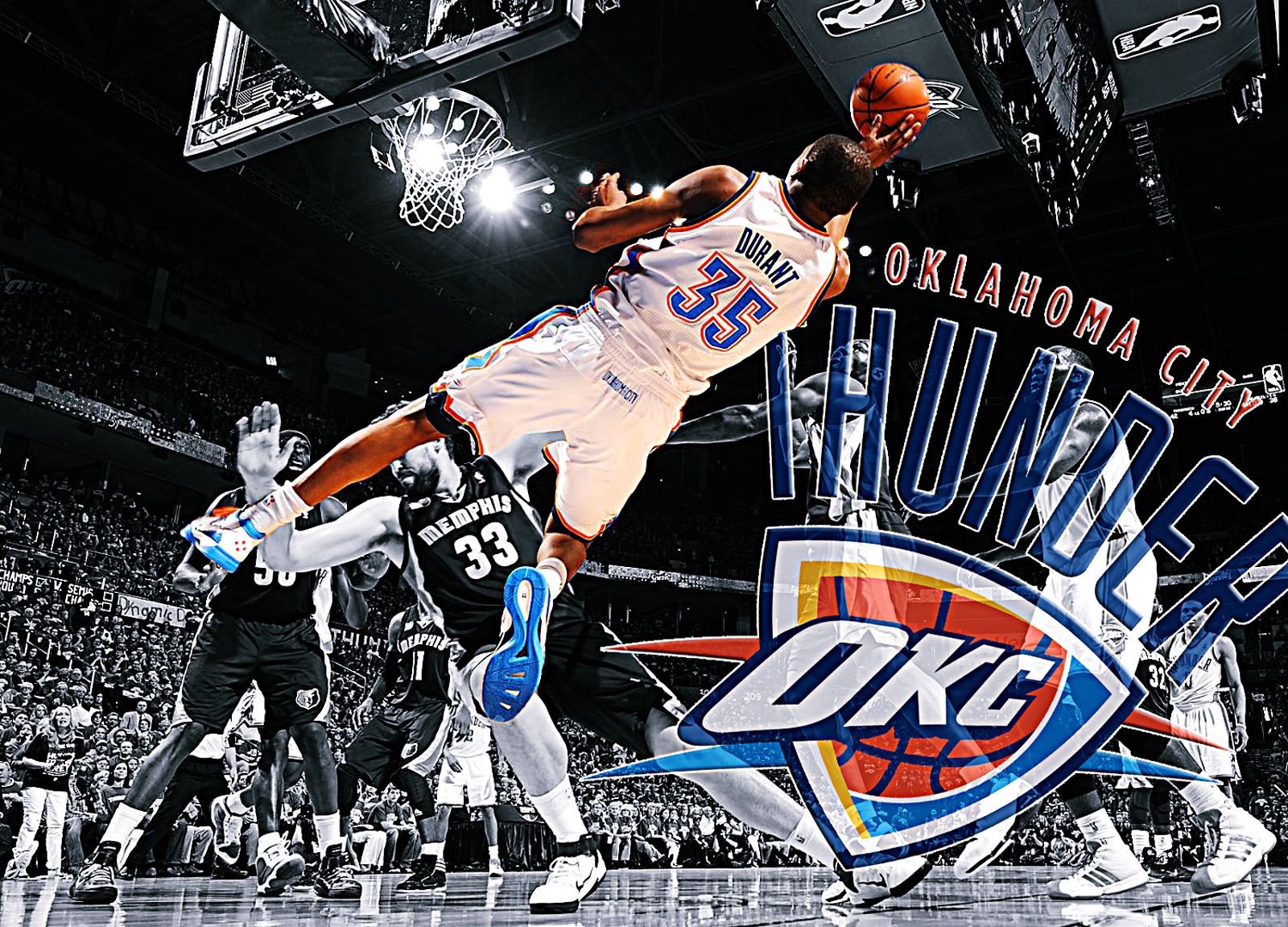 Download Oklahoma City Thunder Lens Flare Wallpaper  Wallpaperscom