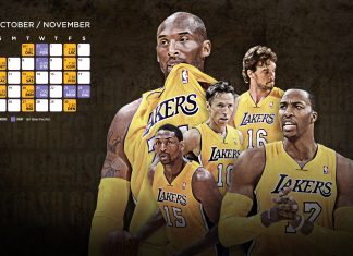 NBA LA Lakers Roster backgrounds