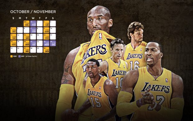 NBA LA Lakers Roster backgrounds