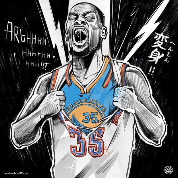 Related to kevin durant cartoon illustration. 