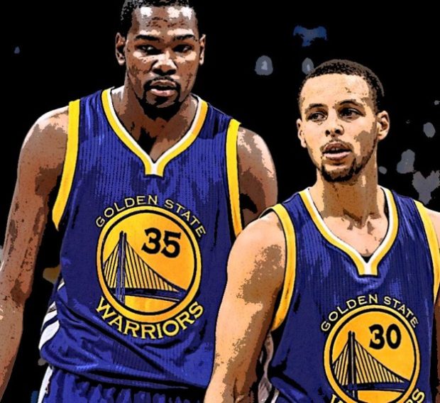 Kevin Durant and Stephen Curry Wallpaper Golden Gate Warriors 1