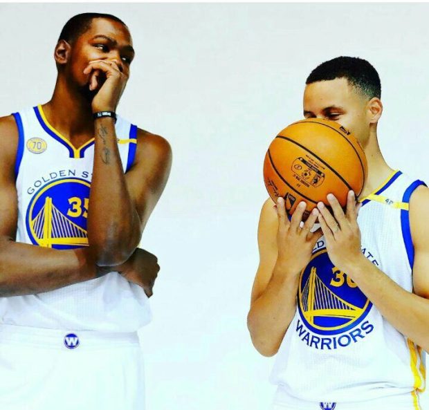 Stephen Curry and Kevin Durant