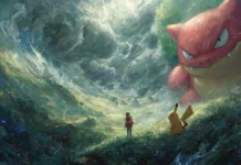 4K cool Pokemon wallpapers highlighting epic battles and stunning landscapes, bringing your desktop to life with vivid imagery.