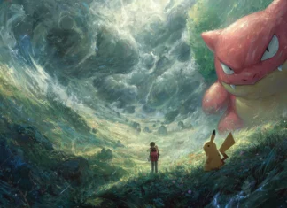 4K cool Pokemon wallpapers highlighting epic battles and stunning landscapes, bringing your desktop to life with vivid imagery.