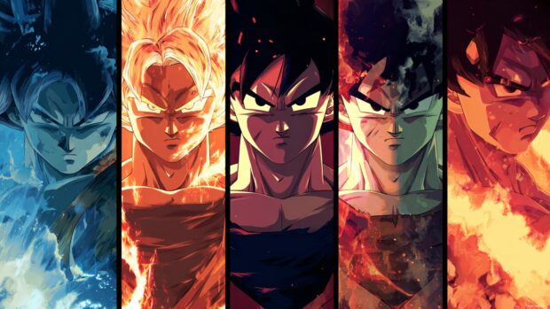 Epic Goku HD wallpapers that showcase his intense battles and powerful transformations.