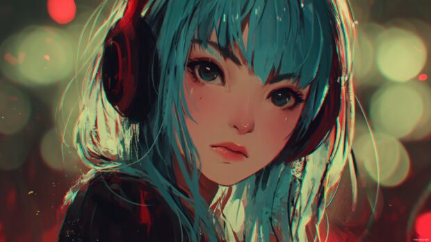 Stylish high resolution Anime Girl wallpaper that blends modern art with anime features, great for enhancing your desktop experience.