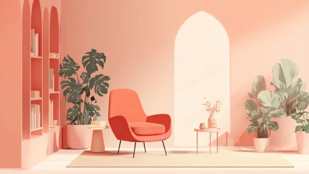 Aesthetic cool images for wallpaper focused on minimalist designs and soothing color palettes, perfect for relaxation.