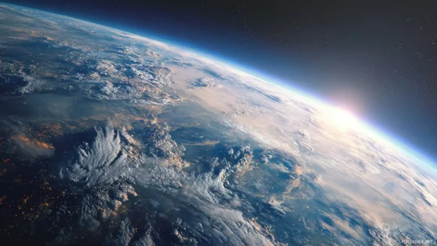 High definition Earth from space wallpapers characterized by vivid detail, highlighting the delicate balance of nature and human impact.