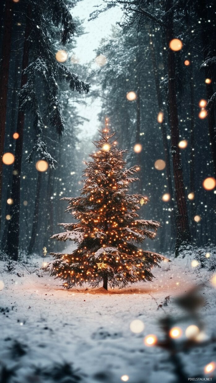 Christmas iPhone Wallpaper - PixelsTalk