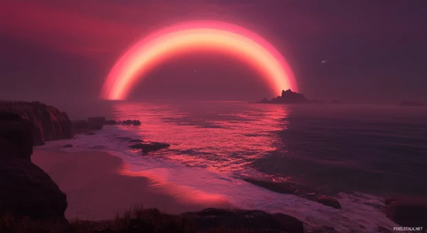Cool rainbow HD Desktop wallpaper free download.