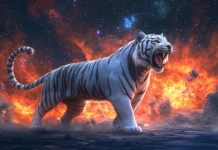 A cosmic white tiger.